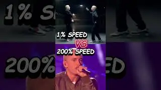 1% VS 200% Speed (Rap God) #eminem