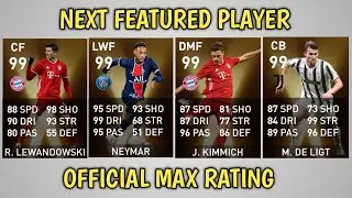 NEXT CLUB SELECTION PES 2021 MOBILE OFFICIAL MAX RATING MONDAY 2 AUGUST 2021