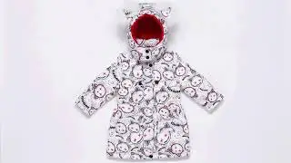 OEM Service Boutique Clothing Long Children Down Jacket Smart Girls Black White Winter Coat 19427123