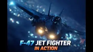 F-47 JET FIGHTER IN ACTION