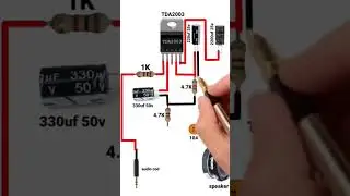 TDA 2003 IC circuit diagram #viralvideo #shortvideo #viral #reels #homemade #youtube #tech