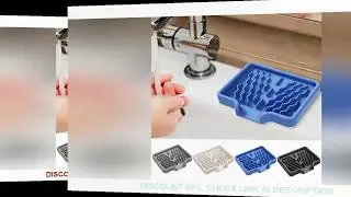 Silicone Soap Holder Self Draining Soap Bar Holder Kitchen Soap Dish Sponge Tray Counter Caddy Organ