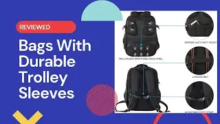 Durable Backpack With Trolley Sleeve || Good For Travel
