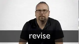 How to pronounce REVISE in British English
