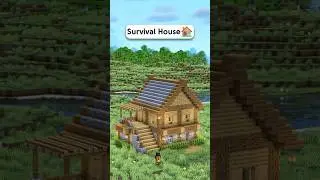 Minecraft Easy Survival House Tutorial🏠