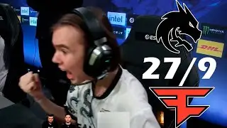Donk 27/9!!! Team Spirit vs Faze clan IEM Katowice 2024 Donk solo