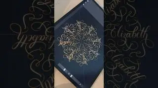 #procreate #ipadlettering #calligraphy #handlettered #digitalart #procreate #mandala #fyp