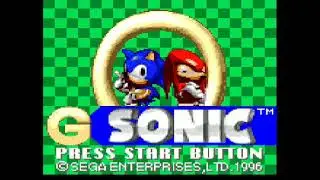 G Sonic Game Gear Intro!