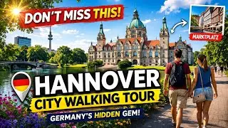 Hannover-Germany 🇩🇪 Beautiful city Vibes| A Self-Guided City Walking Tour |4k|