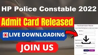 HP Police Constable 2022 Admit Card (Released) - Download HP Police Constable 2022 Admit Card Here