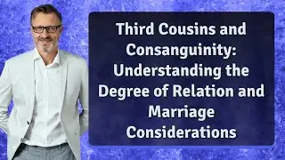 Third Cousins and Consanguinity: Understanding the Degree of Relation and Marriage Considerations