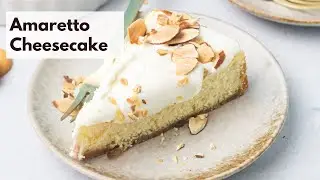 Amaretto Cheesecake | Smooth, Creamy, and Full of Almond Flavor