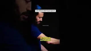 CIA interrogation simulation made him fold so FAST