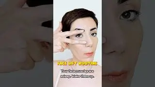 Natural Face Lift Routine for Eyes, Lips & Jawline#faceexercises #faceyoga#rebornfacemethod #shorts