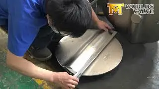 Dimension inspection of disc，ductile iron material，butterfly valve