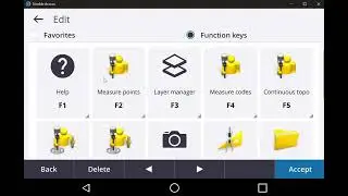 Trimble Access &mdash; Настройка функциональных клавиц и сочетаний клавиш