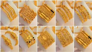 Beautiful elegant style gold bangles design | luxurious style gold bangles