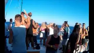 ZUER b2b FRANK MENDEZ Boat Party by Capadi Rebels &copy; AllaboutibizaTV