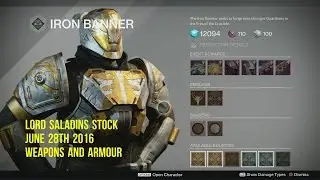 Destiny The Taken King -Year 2 Iron Banner Armour And Weapons: Heavy MG And Scout Rifle Repeats