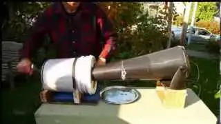 Wild Rice processing parching and hulling with homemade equipment