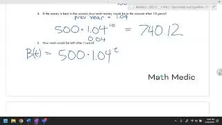 1/30 lesson recording: 3.3 exponential function applications