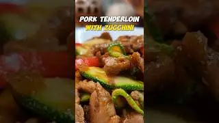 Surprisingly Delicious! #porktenderloin #zucchini #stirfryrecipe #howtocook