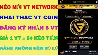 Đ&agrave;o Coin TV Network từ dự &aacute;n VT - Vigor Token,  Đăng k&yacute; nhận 5 VT miễn ph&iacute;, Gi&aacute; 1 VT = 3$