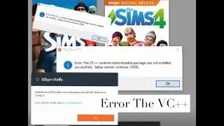 โหลด The Sims4 แล้ว  Error: The VC++  #โหลดthesims4ไม่ได้