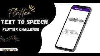Flutter Text to speech package | Teaser | Flutter Challenge