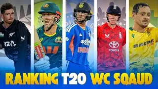T20 World Cup 2026 🔥 Top 8 Teams Squad Ranking | India, England, Australia 💥