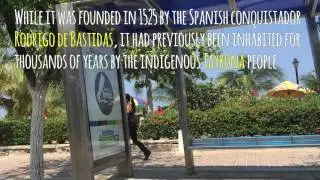 Taxi ride along the Marina in Santa Marta, Colombia