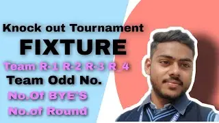 How to Draw Fixture for Knockout Tournament | NCERT Ch -1 Planning in Sports CBSE | class -12