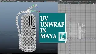 Fire Extinguisher UV Unwrap | Modeling & Texturing Game Props In Maya| Part- 02| Maya 2022