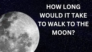 How Long Would It Take To Walk To The Moon? #space #moon