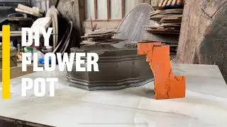 Trying the new pot molder DIY Bonsai pot