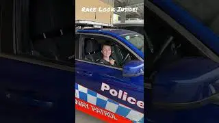 RARE Look Inside a Police Highway Patrol Car in Australia #shorts