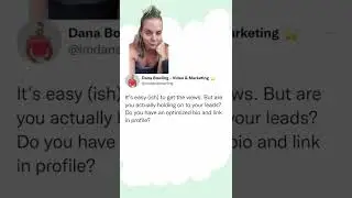 How are you creating the video and not optimizing your bio??? If you have a video that goes viral a