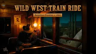 Wild West Train Ambience | Train Sounds & Frontier Sights