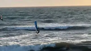 Surfing at Cottesloe beach ,Perth Western Australia 