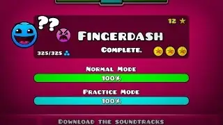 Geometry Dash 2.1 | [Lvl 21] 'FINGERDASH' 100% COMPLETE! (All Coins & Click Sound ON) - Dorami
