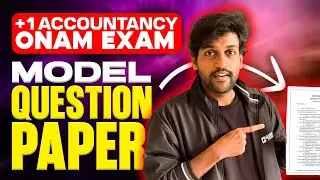 Plus One Accountancy Onam Exam Model Question Paper Analysis.! Exam Winner