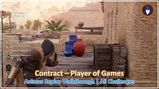 AC MIRAGE VALLEY OF MEMORY DLC | PLAYER OF GAMES CONTRACT - SEQUENCE REPLAY [ALL CHALLENGES]