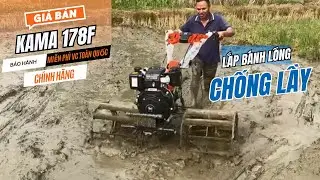 Máy Xới Đất KAMA 178 Lắp Lồng Chống Lầy Tại Phú Thọ