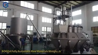 BOGDA Fully Automatic Raw Materials Weighing Dosing Mixing System  PVC Compounding Powder Mixer
