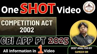 COMPETITION ACT 2002 FOR CBI APP 2026 PT