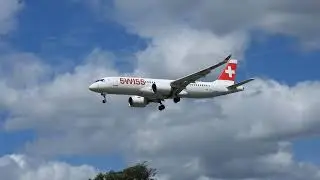 Swiss Airbus A220 HB-JCD GVA - LHR 21.05.22