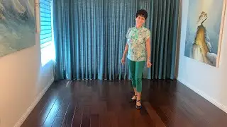 Baby Slow Down line dance demonstration and tutorial by Stephie