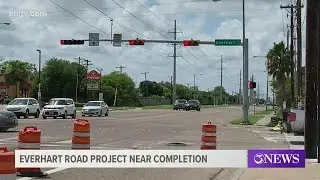 Everhart Road Project nearing completion, some lanes to fully reopen Thursday