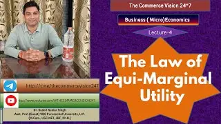 The Law of Equi-Marginal Utility|Concept of Equi-Marginal Utility||Intermediate| B.Com.| M.Com.||