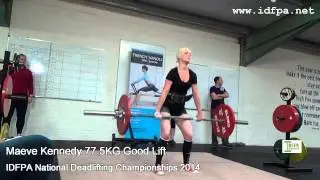 IDFPA Nat Deadlift 2014 Ladies  44kg to  55 5kg